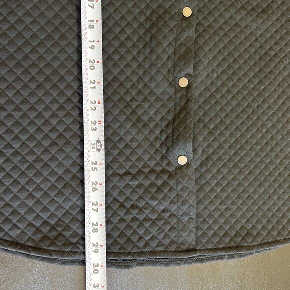 Buckle BKE Shacket Womens XL Black Quilted Polyester Snap Up Relaxed Fit Jacket - Picture 10 of 11